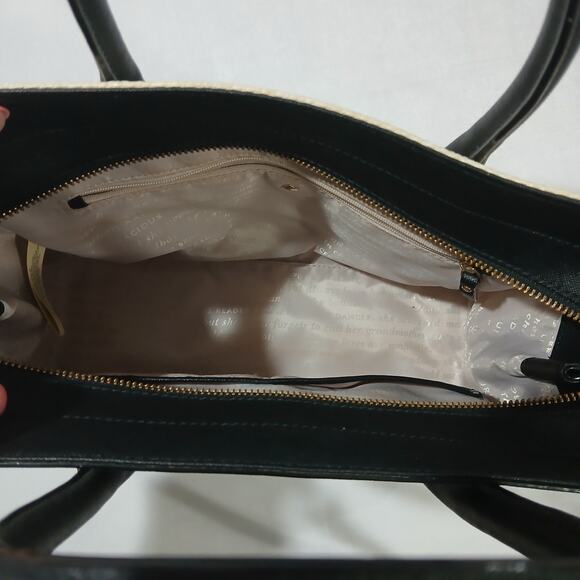 Kate Spade Handbag New York Cameron Street Shell Staci Straw Medium Tote Raffia - Picture 11 of 16